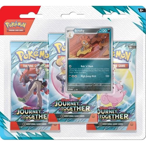 POKÉMON TCG Scarlet & Violet 9: Journey Together Three Booster Blister (3pk) POKÉMON TCG Scarlet & Violet 9: Journey Together Three Booster Blister (3pk)