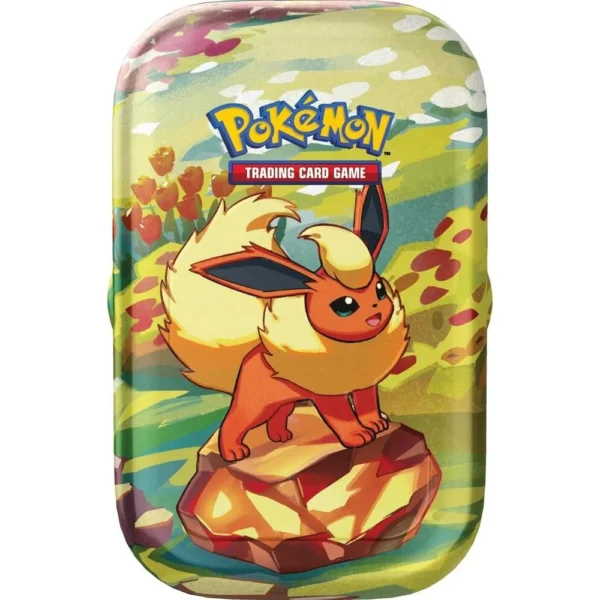 POKÉMON TCG Scarlet & Violet Prismatic Evolutions Mini Tin (Flareon) POKÉMON TCG Scarlet & Violet Prismatic Evolutions Mini Tin (Flareon)