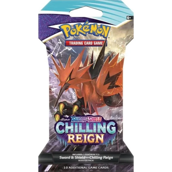 POKÉMON TCG Sword and Shield - Chilling Reign Sleeved Booster Pack Blister POKÉMON TCG Sword and Shield - Chilling Reign Sleeved Booster Pack Blister