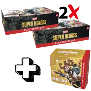 Universes Beyond: Marvel Super Heroes Bundle Collector Booster Box + 2 Play Booster Boxes